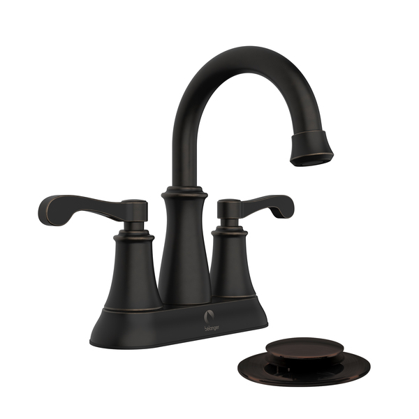 Keeney Mfg Dual Handle Bathroom Faucet with Pop-Up Drain, Oil Rubbed Bronze RUS74WORB